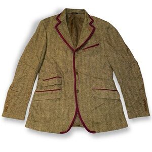 TURIST Italian Green Wool Sport Coat Blazer Jacket